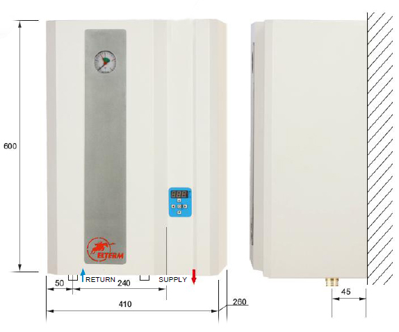 Centrala termica electrica EKW AsZN - dimensiuni